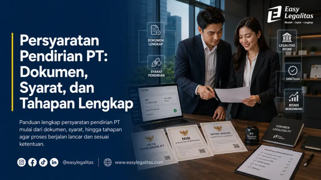 Persyaratan pendirian PT meliputi dokumen, syarat, dan tahapan lengkap